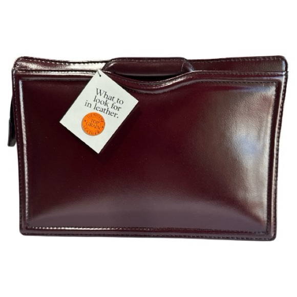 Unique Vintage 80's SOLO Burgundy Portfolio - Picture 11 of 16